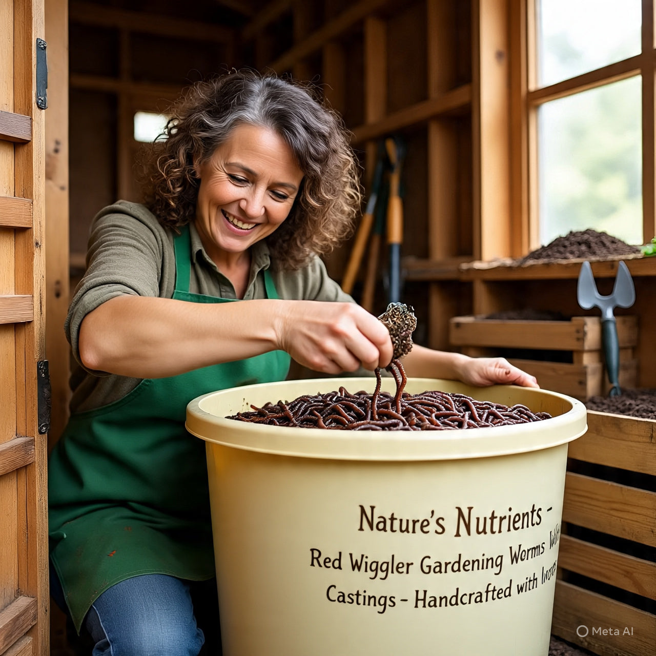 Natures' Nutrients 100% Organic.  Red Wiggler Worms make your plants come alive. See plant results in two days. Worm Casting is full of nutrients the your plants can ingest. Full of NPK. Mix in worm Casting with your soil or top dress and grow a green garden. Fast and easy to use.
