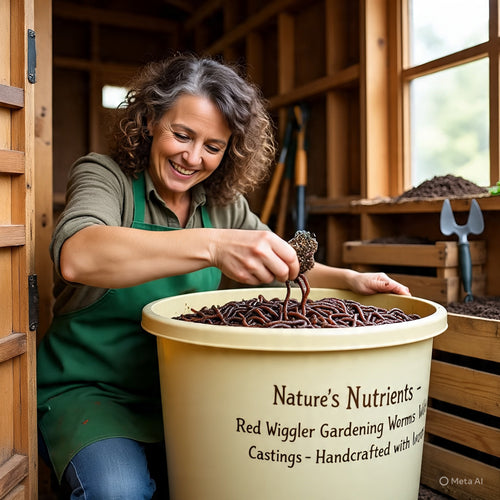 Natures' Nutrients 100% Organic.  Red Wiggler Worms make your plants come alive. See plant results in two days. Worm Casting is full of nutrients the your plants can ingest. Full of NPK. Mix in worm Casting with your soil or top dress and grow a green garden. Fast and easy to use.